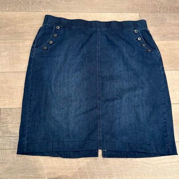 EST 1946 DENIM WOMENS 20W DENIM SKIRT - Picture 6 of 6